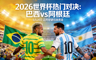 2026世界杯热门对决预告图 - 巴西与阿根廷球员对峙场景
